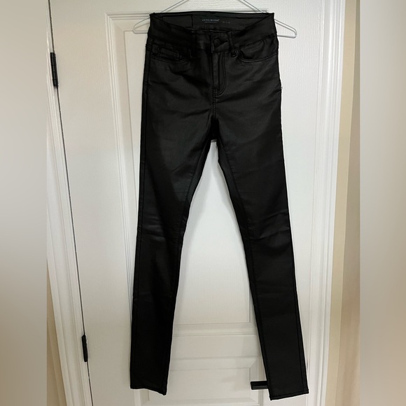 Vero Moda-VMSeven-Smooth coated pant-Slim fit-Size XS-Style#10138972-Black - Picture 5 of 16